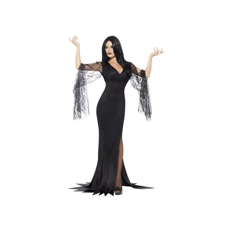 Longue Robe Noire D'immortelle 1 Longue Robe Noire D'immortelle