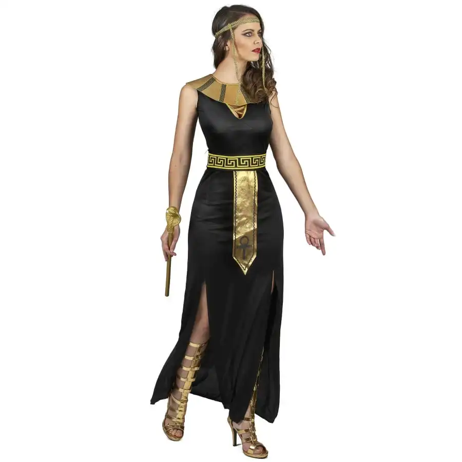 Longue Robe Noire Egyptienne Pour Femme 3 Longue Robe Noire Egyptienne Pour Femme – Image 3