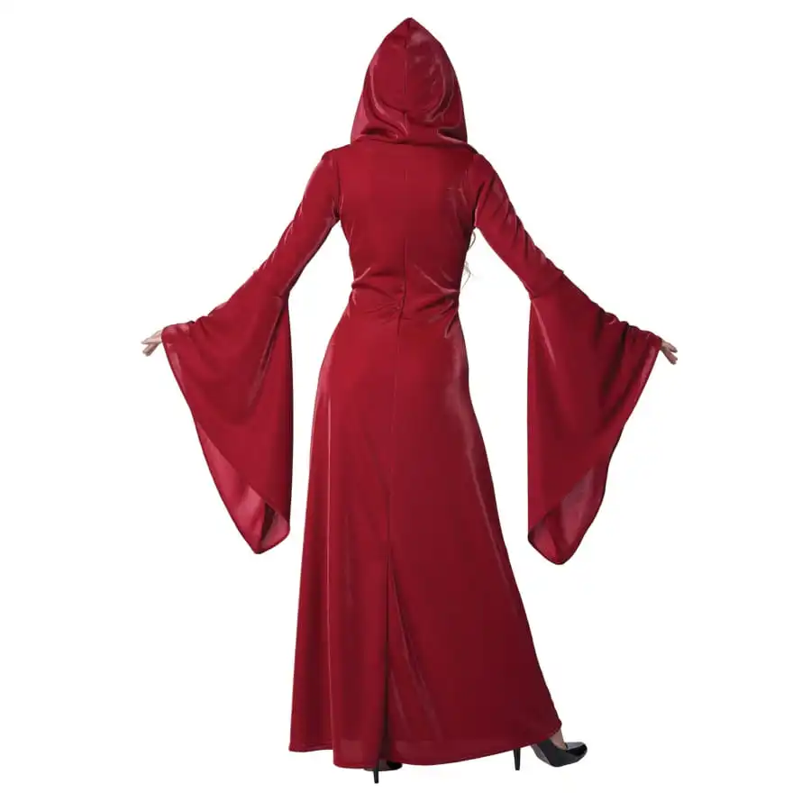 Longue Robe Rouge Médiévale Unie Pour Adulte 2 Longue Robe Rouge Médiévale Unie Pour Adulte – Image 2