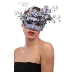 Loup Lilas Avec Papillon Et Branchage