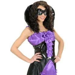 Loup Noir Uni Satiné Contour Des Yeux -Camouflage Soldes Boutique Loup noir uni satine contour des yeux 15473