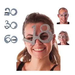 Lunettes âge Argenté Pailleté