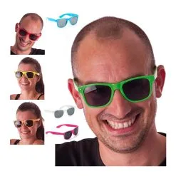 Survêt Imprimé Animal Coloré Années 80, Adulte -Camouflage Soldes Boutique Lunettes blues fluo 9