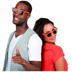 Lunettes De Soleil Rétro Avec Monture Orange