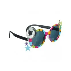 Lunettes Disco Monture Piste De Dance Colorée