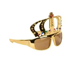 Lunettes Dorée Avec Couronne