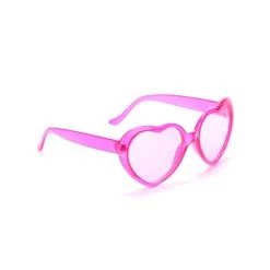 Costume De Smiley Bisou Coeur Pour Adulte -Camouflage Soldes Boutique Lunettes en forme de coeur rose pour adulte 1