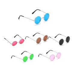 Déguisement Mi-long De Femme Hippie -Camouflage Soldes Boutique Lunettes rondes et colorees de hippie 2