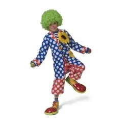 Manteau De Clown Bleu à Pois Blancs Pour Enfant