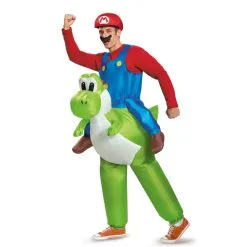 Mario à Dos De Yoshi Gonflable