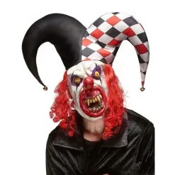Masque D'horrible Clown Avec Grand Chapeau
