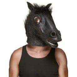 Masque De Cheval Noir Pour Adulte