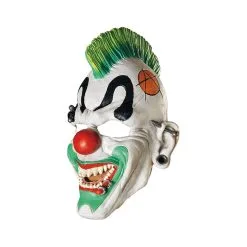 Masque De Clown Punk Blanc Et Vert