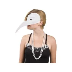 Masque De Docteur Vénitien Blanc à Peindre