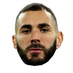 Masque De Karim Benzema En Carton Plat