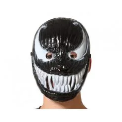 Masque De Monstre Noir Au Sourir Et Yeux Blancs