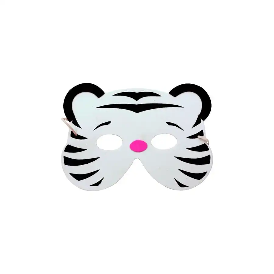 Masque De Tigre Blanc En Mousse 1 Masque De Tigre Blanc En Mousse
