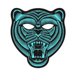 Masque De Tigre LED Réactif à La Musique, Adulte