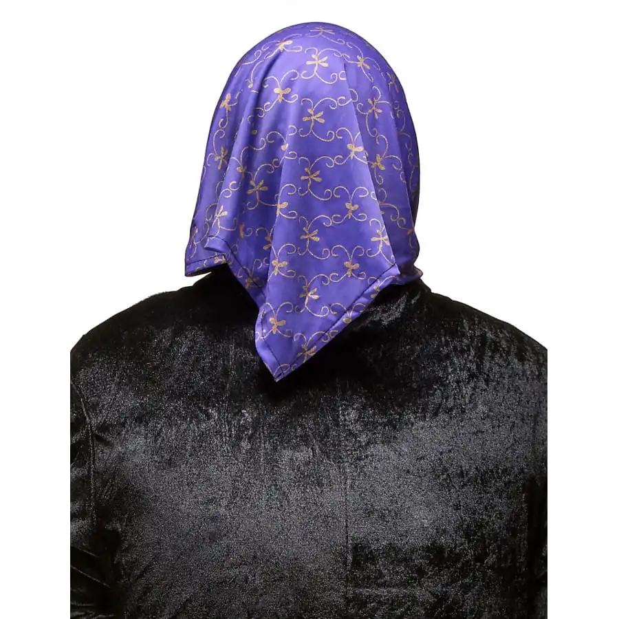 Masque De Vieille Dame Avec Foulard Violet 2 Masque De Vieille Dame Avec Foulard Violet – Image 2