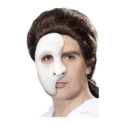 Masque Demi-visage Fantôme Blanc