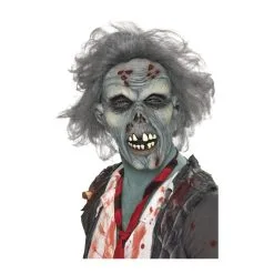 Masque Latex Zombie Bleu
