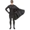 Masque, Manchette Et Cape Noire Pour Adulte