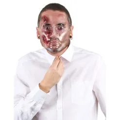 Masque Transparent Avec Blessures En Sang
