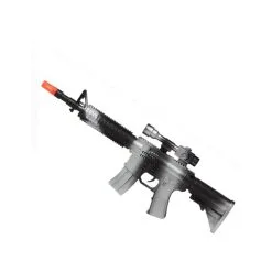 Mitraillette En Plastique Noire Et Grise De 45 Cm