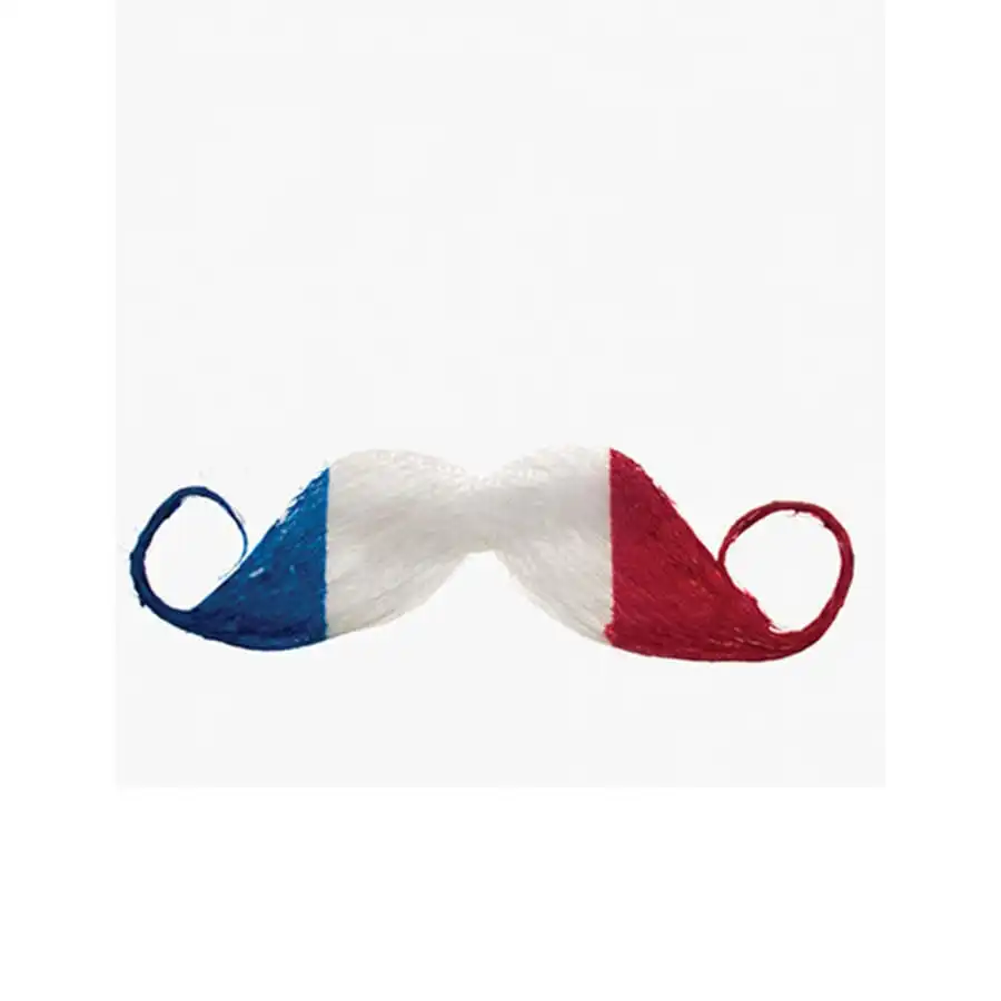 Moustache Drapeau France Adhésive 2 Moustache Drapeau France Adhésive – Image 2