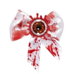 Noeud Papillon Blanc Avec Oeil Ensanglanté