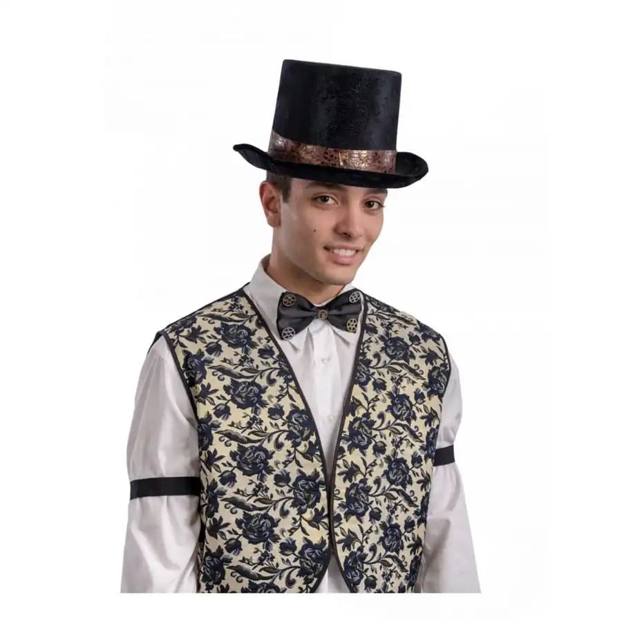 Noeud Papillon Steampunk Noir Avec Rouages, Adulte 1 Noeud Papillon Steampunk Noir Avec Rouages, Adulte