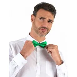 Noeud Papillon Vert Uni
