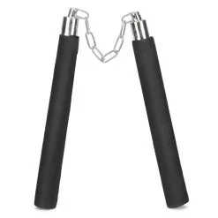Déguisement De Ninja Noir Et Rouge Pour Enfant -Camouflage Soldes Boutique Nunchaku noir en mousse de 30cm 8