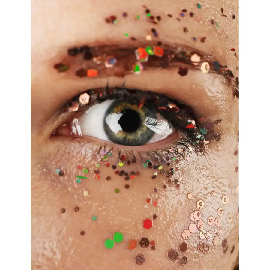 Paillettes Cosmétiques Vert Rouge Biodégradables 2 Paillettes Cosmétiques Vert Rouge Biodégradables – Image 2