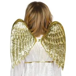 Paire D'ailes D'ange Dorées Pour Enfant
