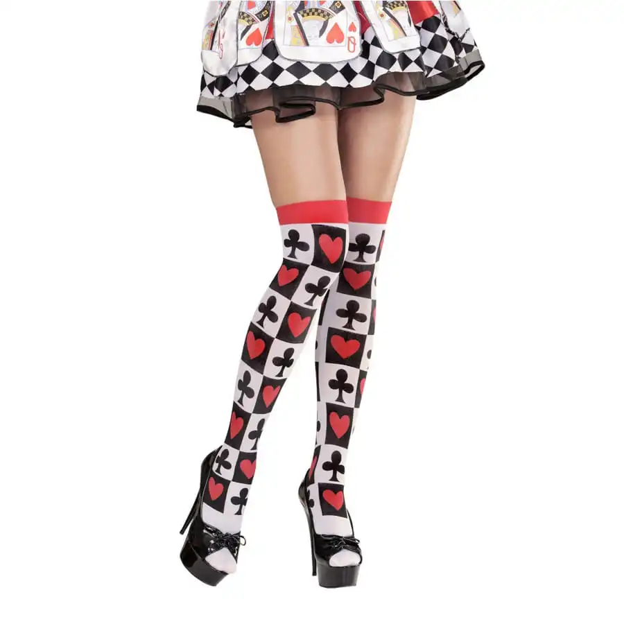 Paire De Bas Imprimé Jeux De Cartes 2 Paire De Bas Imprimé Jeux De Cartes – Image 2