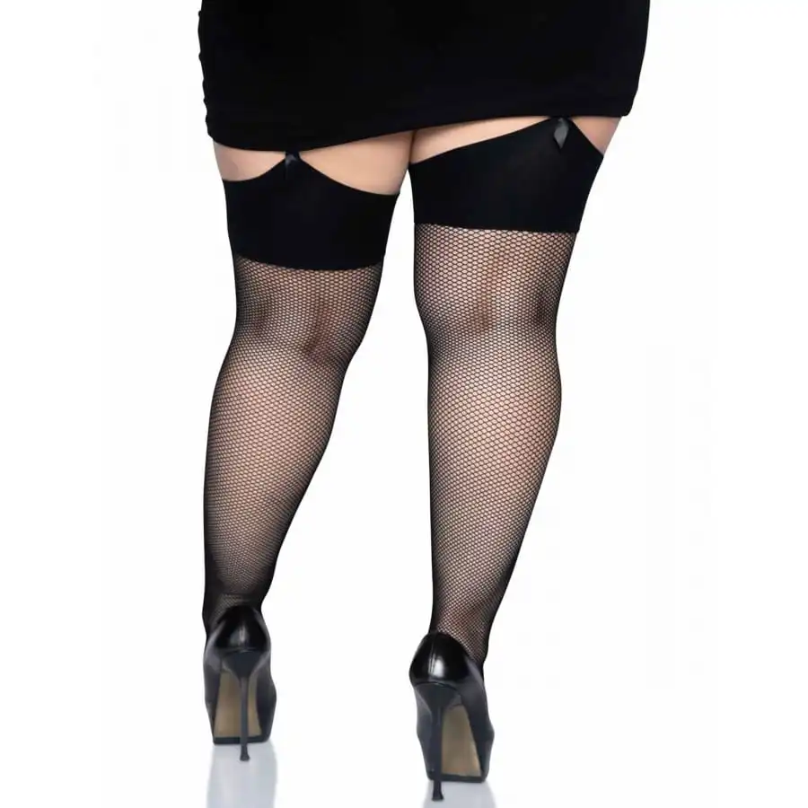 Paire De Bas Résille Noirs Grande Taille 3 Paire De Bas Résille Noirs Grande Taille – Image 3