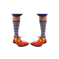 Paire De Chaussettes Rayées Blanc Bleu