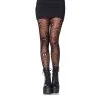 Paire De Collants Résilles Motifs Tête De Mort