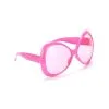 Paire De Grande Lunettes Roses Effet Disco