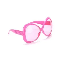Paire De Grande Lunettes Roses Effet Disco