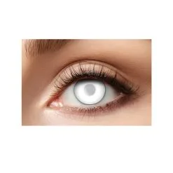 Paire De Lentilles Blanches Semi-opaques