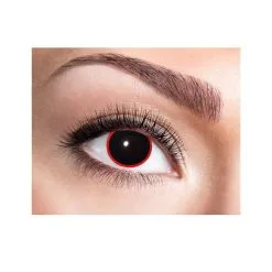 Paire De Lentilles Noires Dans Un Cercle Rouge