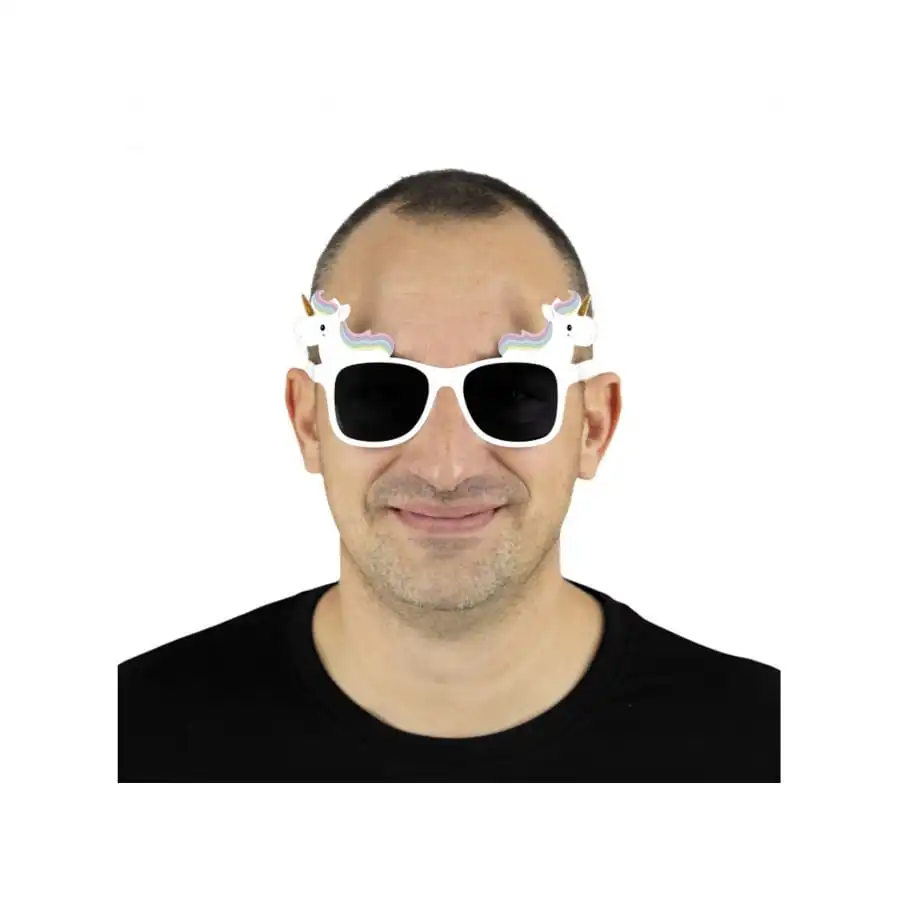 Paire De Lunettes Blanches Avec Licorne 1 Paire De Lunettes Blanches Avec Licorne