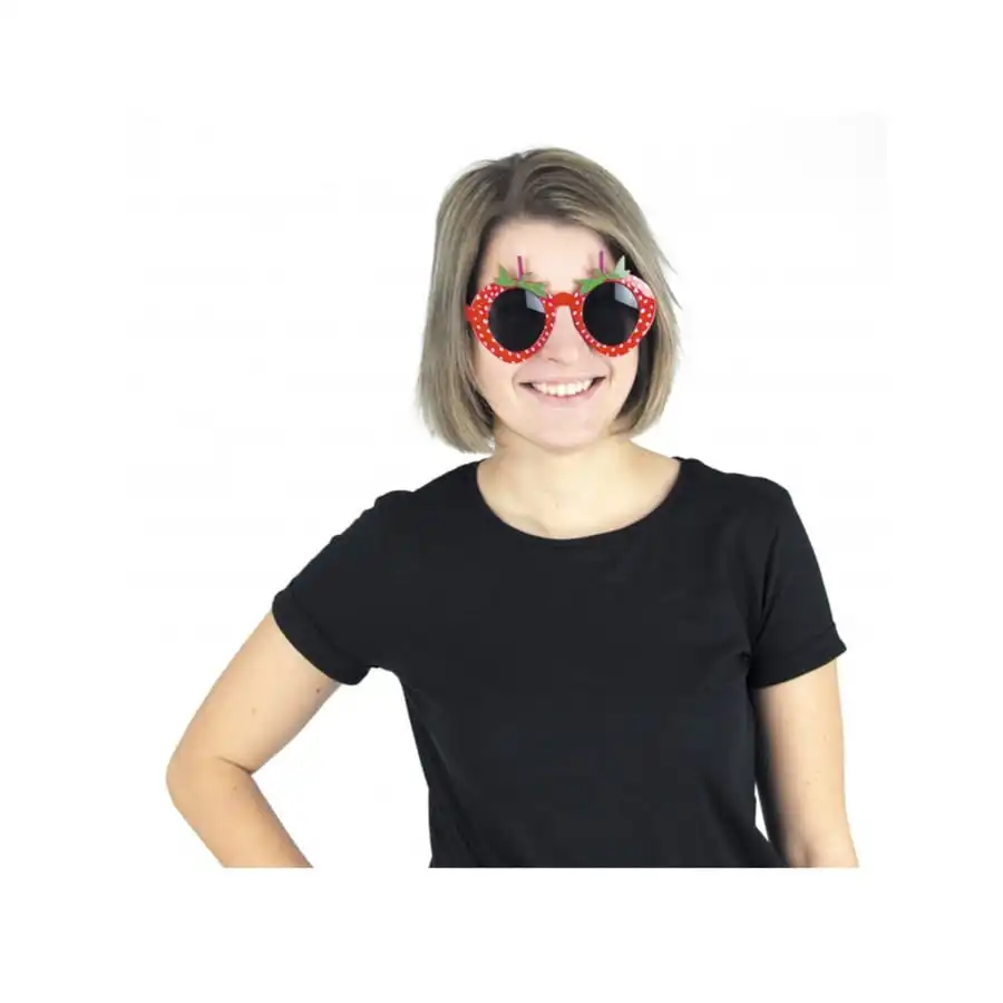 Paire De Lunettes En Forme De Fraise Pour Adulte 1 Paire De Lunettes En Forme De Fraise Pour Adulte