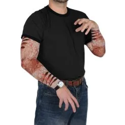 Paire De Manches Morsures De Zombie