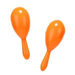 Paire De Maracas Orange Unies