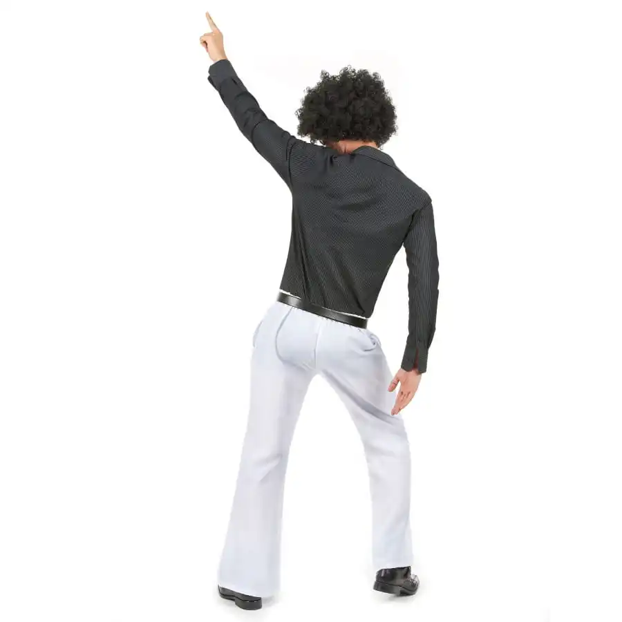Pantalon Homme Blanc Disco 4 Pantalon Homme Blanc Disco – Image 4