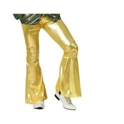 Pantalon Patte D'éléphant Doré Pour Homme