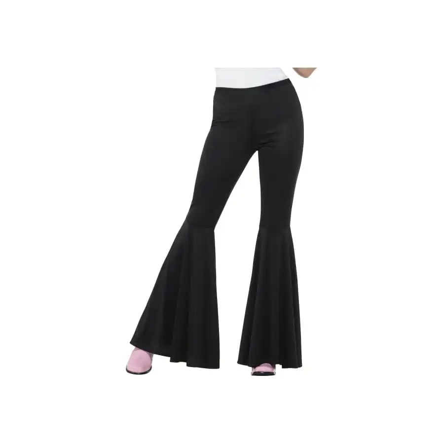 Pantalon Pattes D'eph Noir Pour Femme 1 Pantalon Pattes D'eph Noir Pour Femme